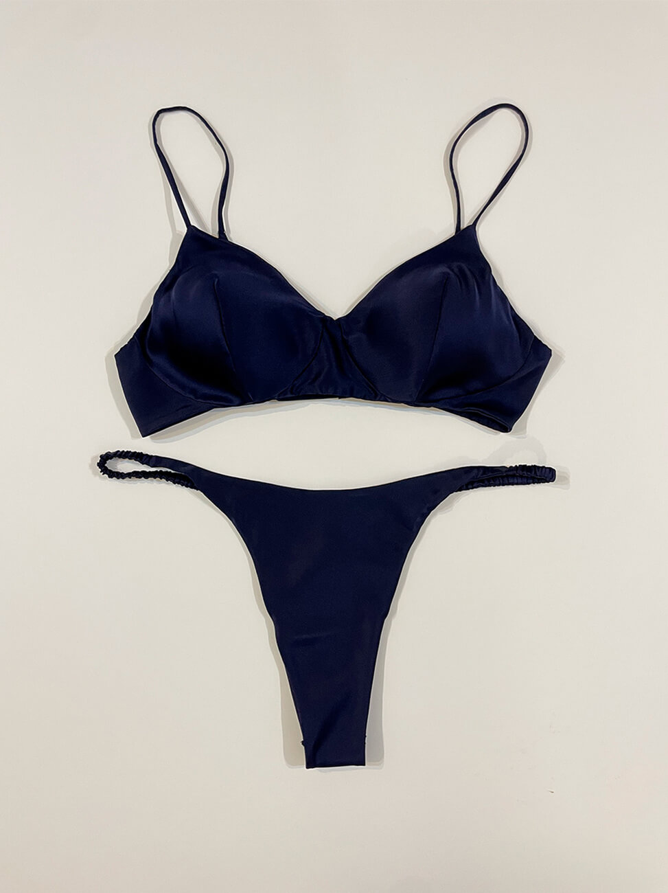 Silk Soft Bra + Silk Thong Set | Chiyono Anne