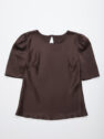 Silk T Shirt CHOCOLATE